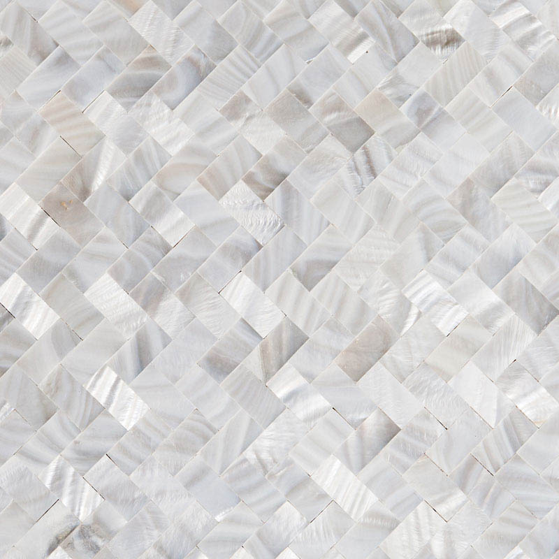 LFM-MOP-8025 white freshwater herringbone style